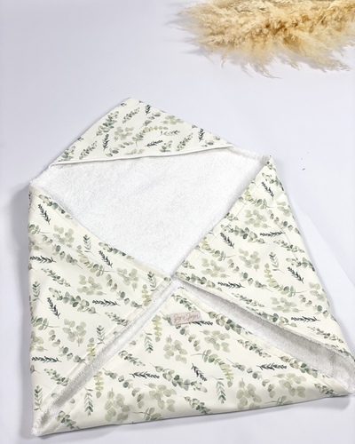  Eucalyptus baby hooded towel