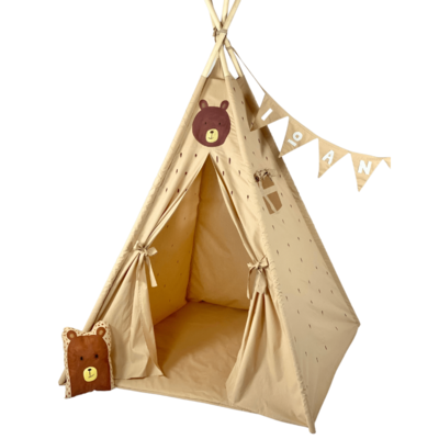 Children's Tent - teepee tent Bear