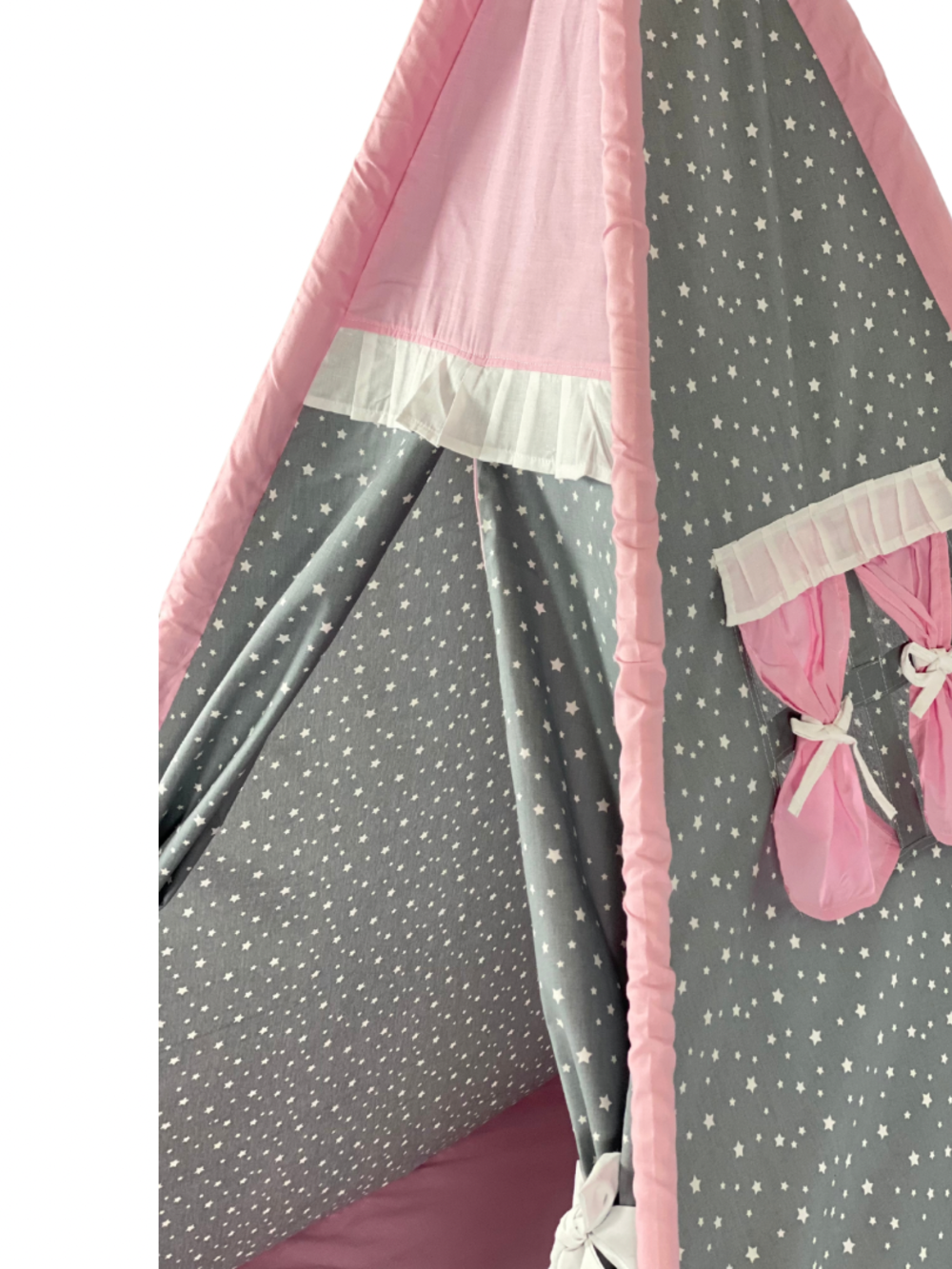 Children's Tent - teepee tent Pink and Stars