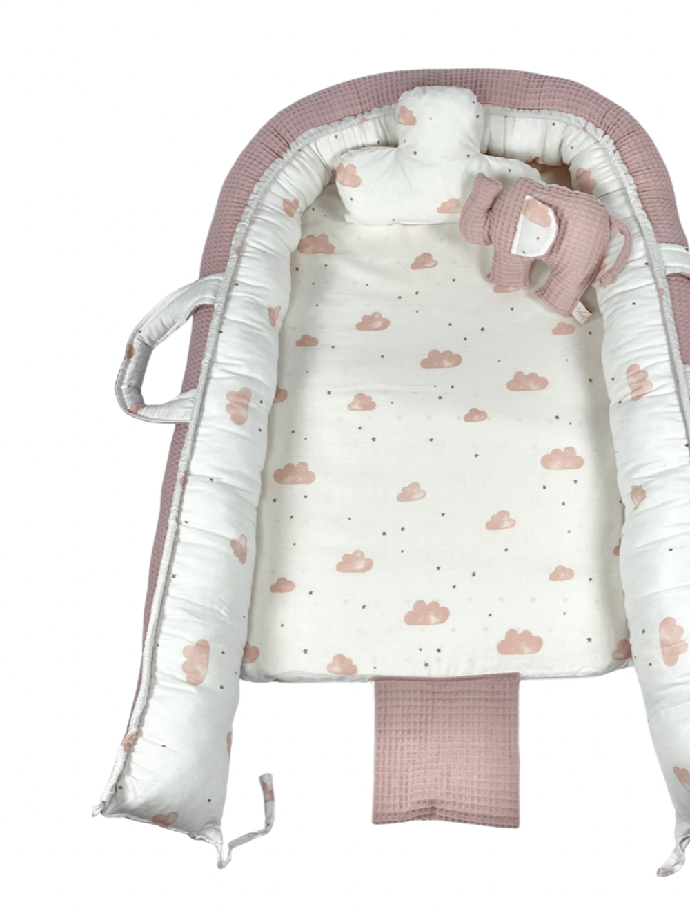 Παιδική Φωλιά - Baby Nest Dusty Pink Clouds