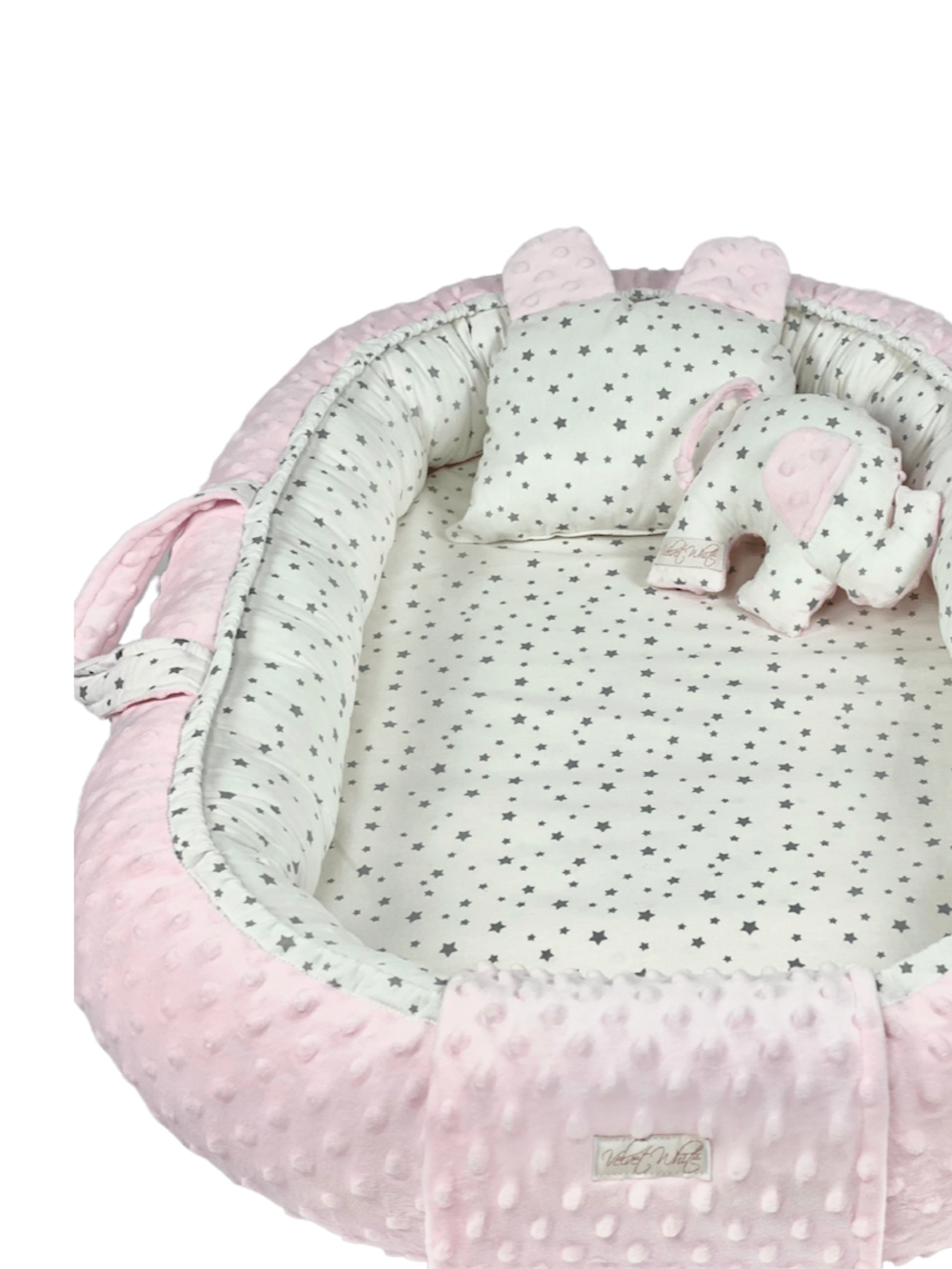 Παιδική Φωλιά - Baby Nest Pink Stars