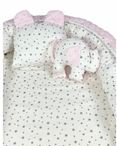 Παιδική Φωλιά - Baby Nest Pink Stars