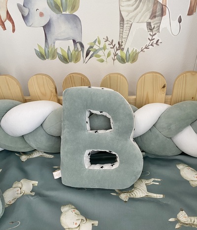 Children's Decorative Pillow Monogram 