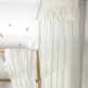 Curtain White And Gold Muslin