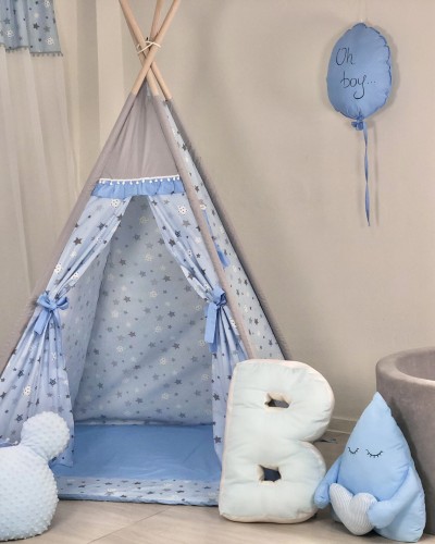 Children's Tent - Teepee Tent Blue Dream