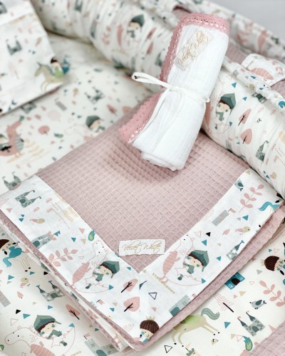 Pink Knight Pique Blanket