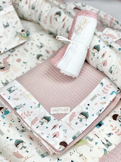 Pink Knight Pique Blanket