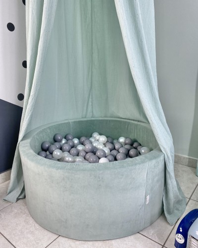 Children's Pool With Velvet Dusty Mint Balls