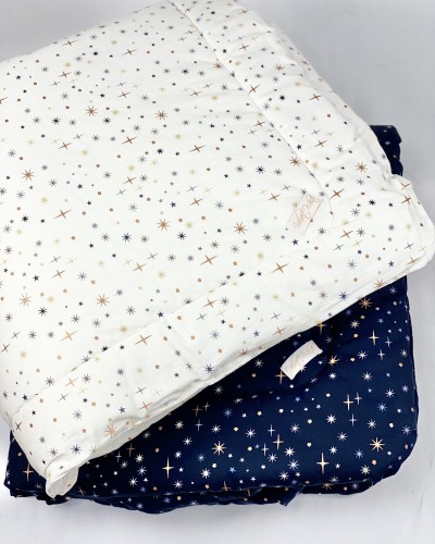 Quilt White and Stars
