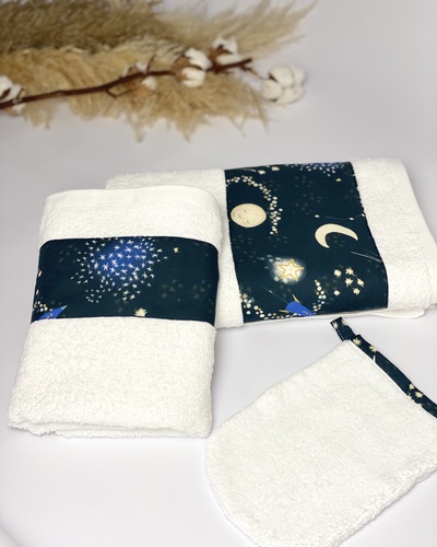 Night sky towel set
